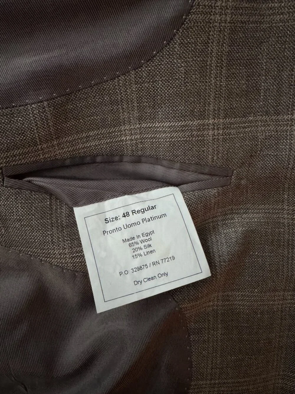 Pronto Uomo Platinum Windowpane Sport Coat